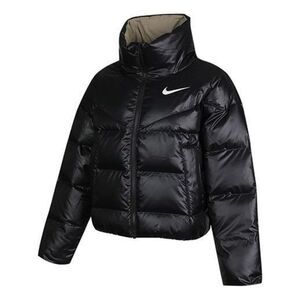 Nike Nsw Short Stand Collar Windproof Down Jacket Black size M